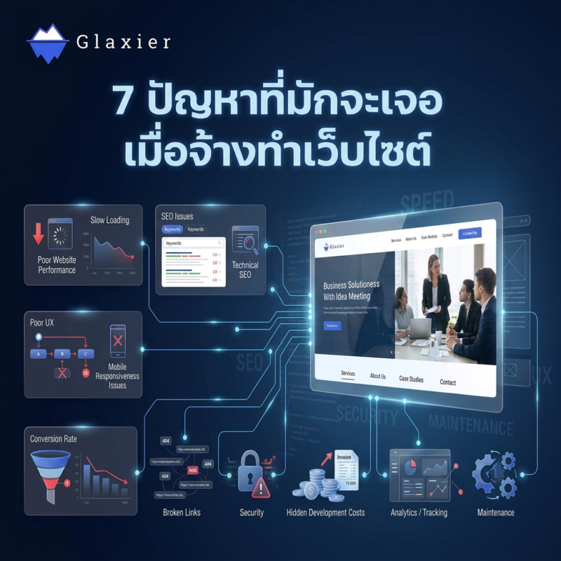 7 ปัญหาที่มักจะเจอเมื่อจ้างทำเว็บไซต์