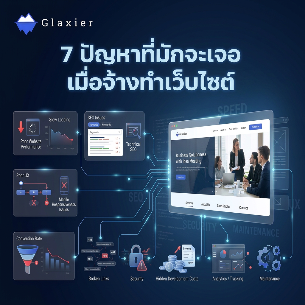 7 ปัญหาที่มักจะเจอเมื่อจ้างทำเว็บไซต์